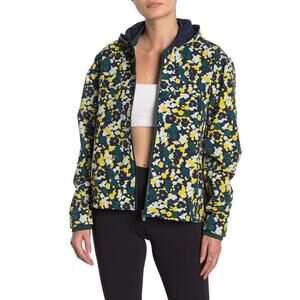 Outdoor Voices RecTrek Hoodie Jacket Floral Size M Windbreaker Fall